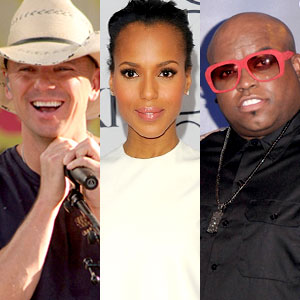 Kenny Chesney, Kerry Washington, Cee Lo Green Kenny Chesney, Kerry Washington, Cee Lo Green